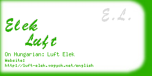 elek luft business card